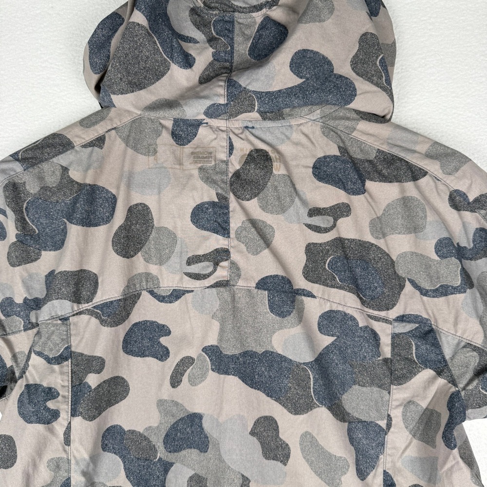 Mountain Hardwear Kor Preshell Anorak Womens Small Grey Camo Hooded Jacket - Picture 7 of 11